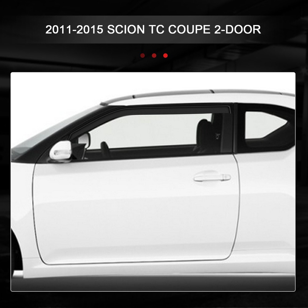 For 2011-2015 Scion tC Coupe Window Visor Rain Vent Shade Guard Deflector