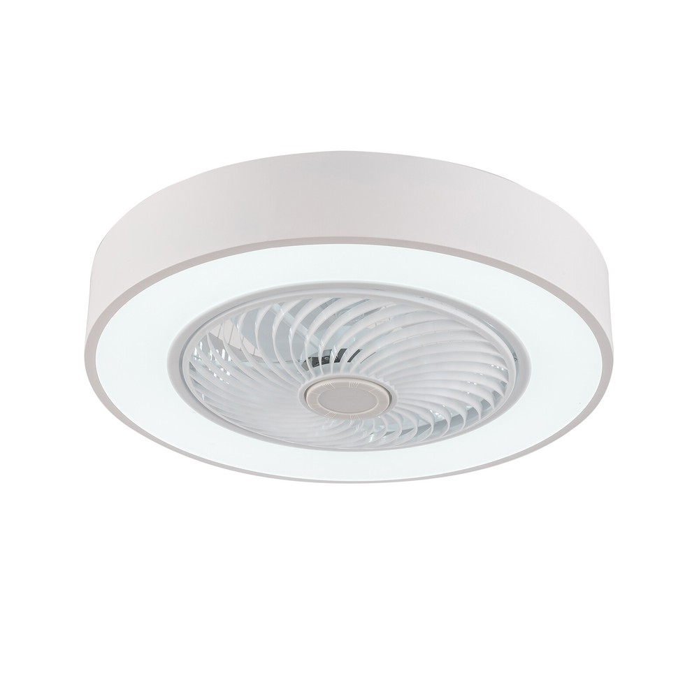 LED Ceiling Fan Light Flush Mounted Dimmable Chandelier Lamp W/ Remote Control