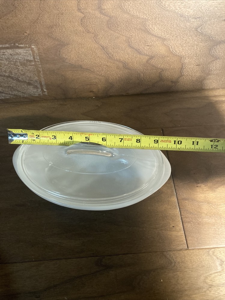 Vintage Glasbake Blue Thistle Covered Dish 1QT