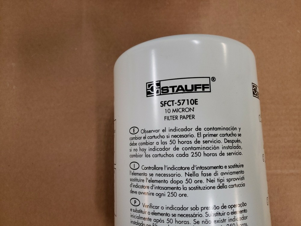 LHA TTE-30-10, STauff SFCT-5710E, NEW FLYER 6345387 Hydraulic Filter New Old Stk