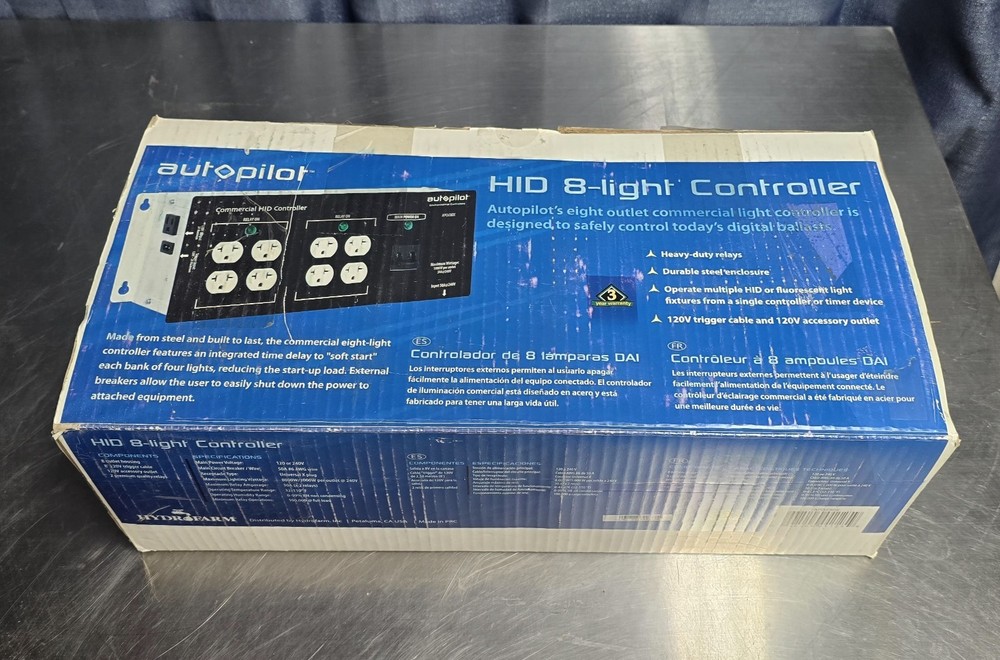Autopilot Commercial High Power HID 8 Grow Light Controller APCLC8DX