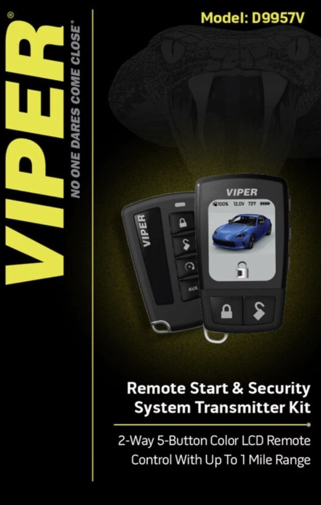 Viper D9957V 2-Way 5-Button Remote Start & Security System Transmitter Kit