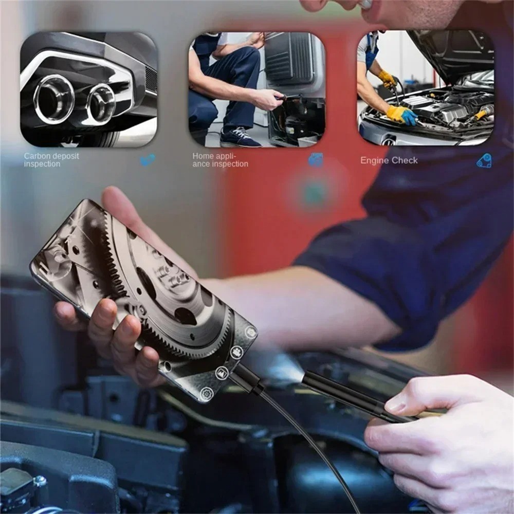 7.0MM TYPE-C Endoscope Camera IP67 Waterproof 6 LEDs Adjustable USB Android