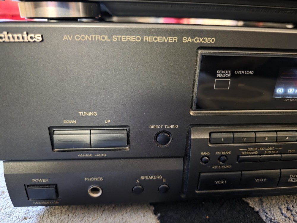 Technics SA-GX350 - 5 Ch Stereo Reciever Tested Working Read Description