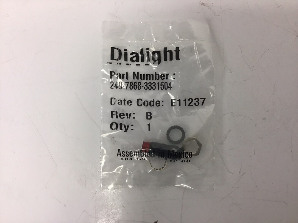 5 NEW Dialight 249-7872-3331504 Red LED Panel Indicator Light 28V