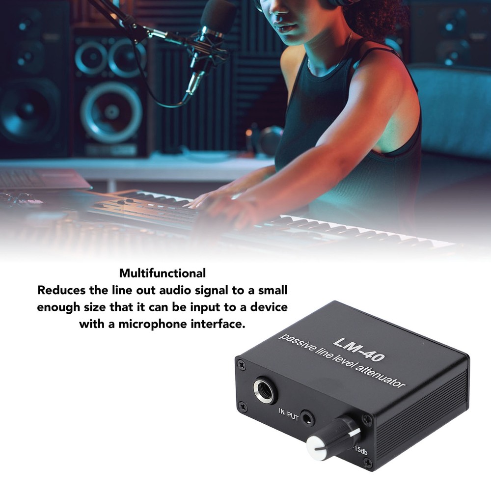 Sound Passive Attenuator -40db-15db Sound Volume Control Attenuator Tool.