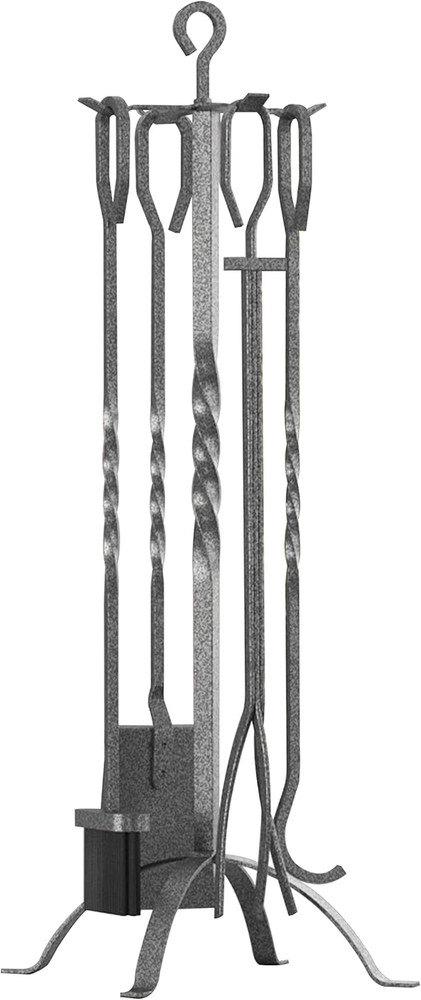 5 Pieces Fireplace Tools Sets Fireplace Accessories Tools Holder with Handles To