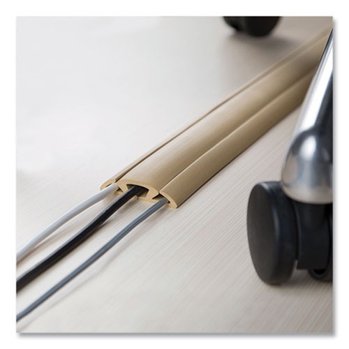 UT Wire Cord Protector and Concealer, 2.6" x 5 ft, Beige
