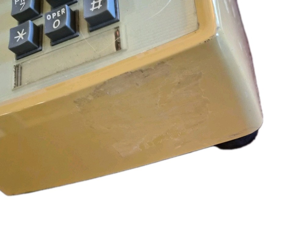 Push Button Touchtone Phone Bell System 2500DM Untested VTG Harvest Gold