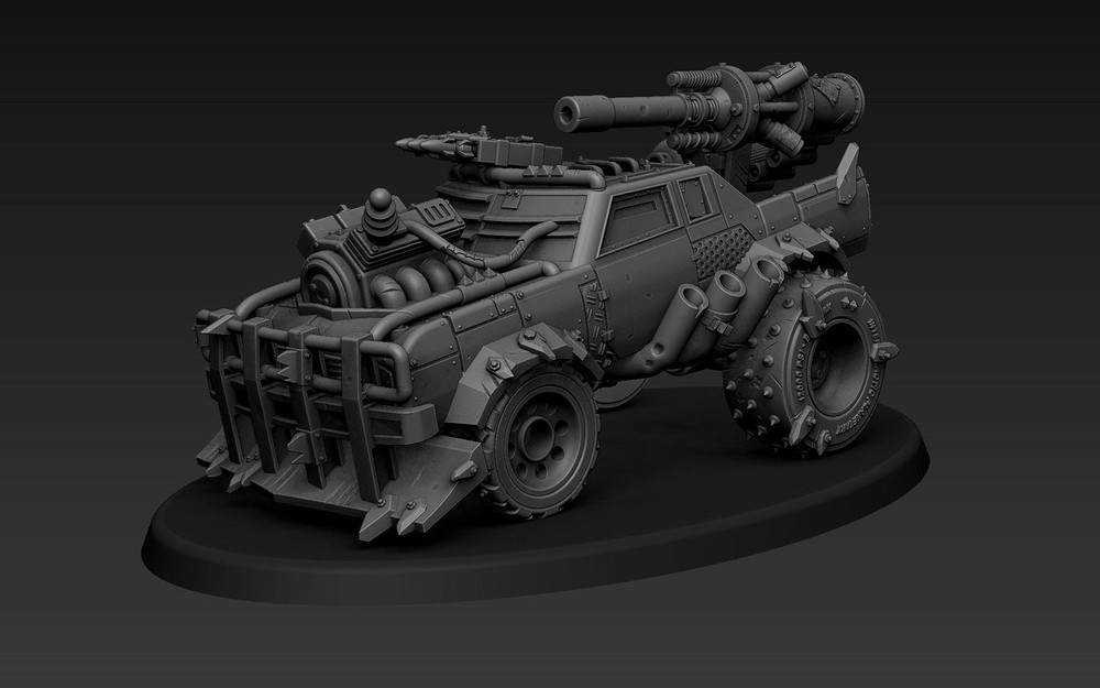 ORK DRAGSTER WITH ENERGY CANNON