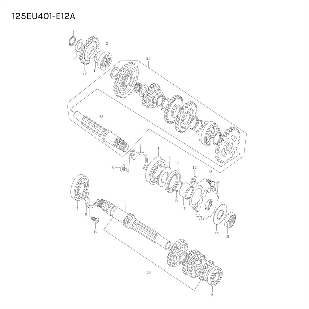 Mutt Mongrel 125 EU4 2017 - 2020 Transmission Washer ref no.20