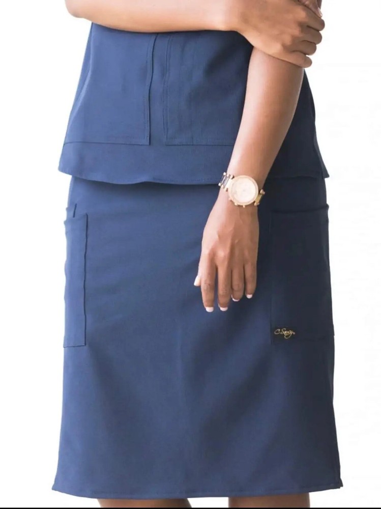 C. saucey navy scrubs