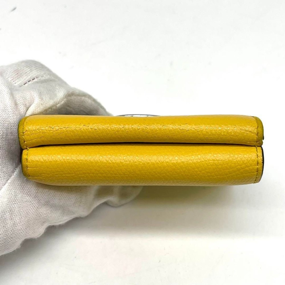 FENDI Fイズ ズッカ 三つ折り財布 ミニウォレット F金具 シルバー金具 黄