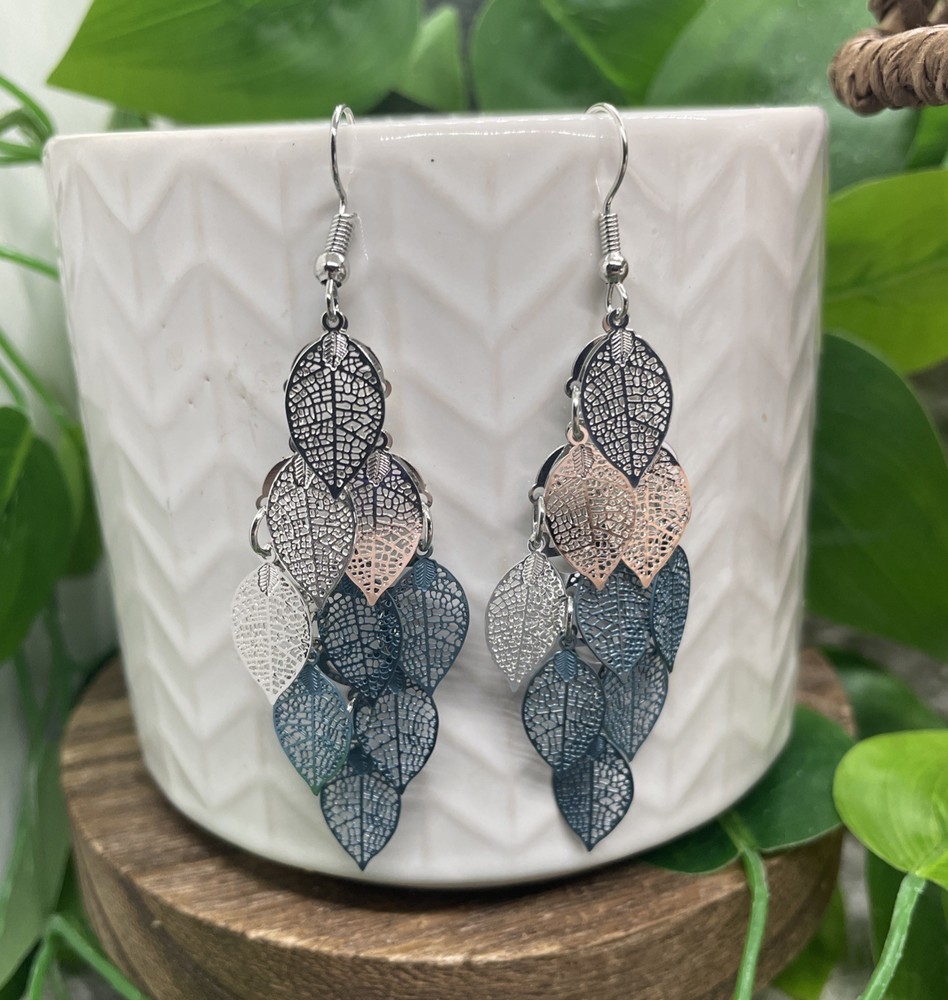 3” Silver-tone Boho Ethnic Retro Drop Dangle Earring Set New Free Ship B919
