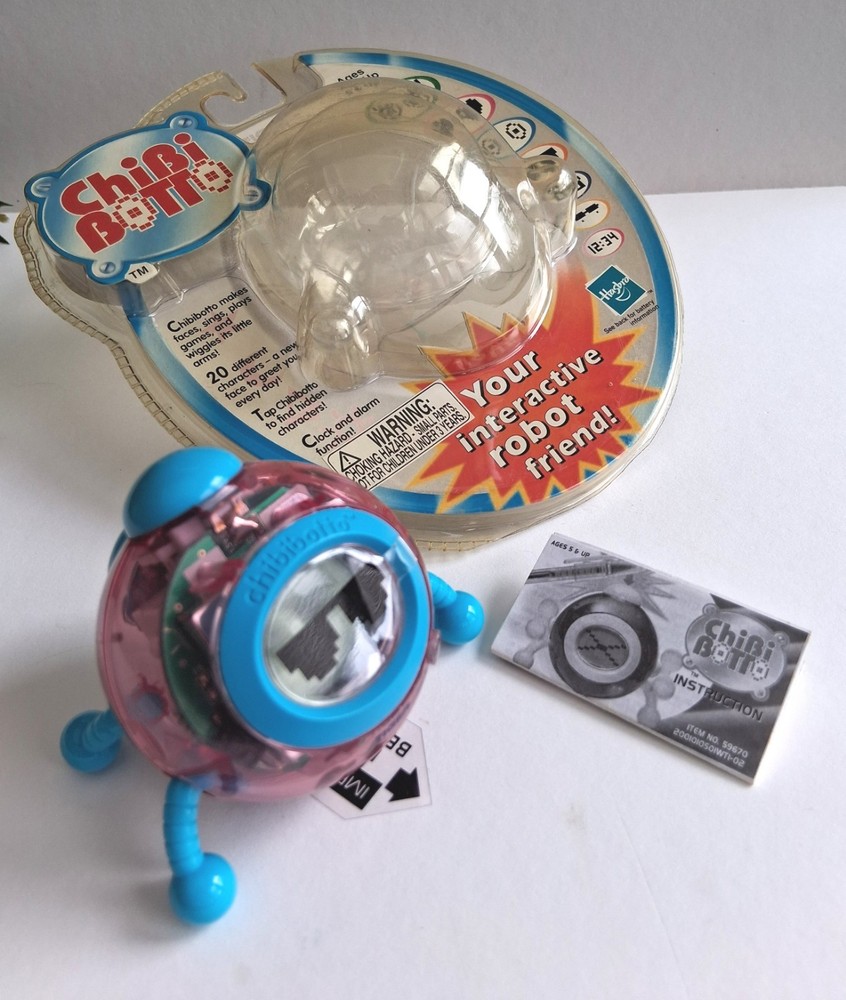 Chibibotto by Hasbro 2000 vintage interactive robot Tiger Electronics / Bandai