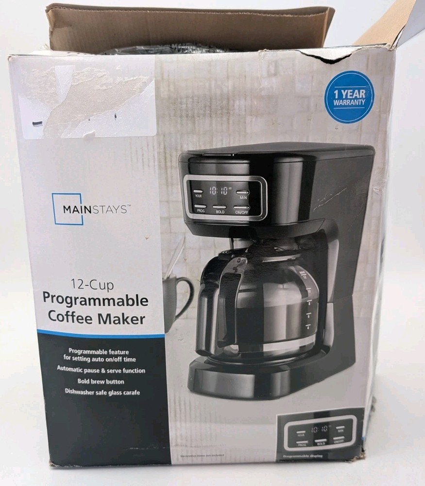 Mainstays 12-Cup Programmable Coffee Maker New in a box