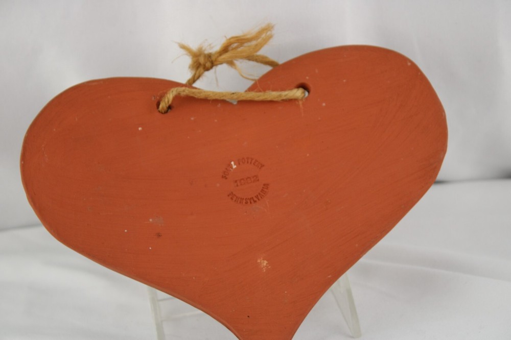 Foltz Pottery Welcome Hanging Sign Redware