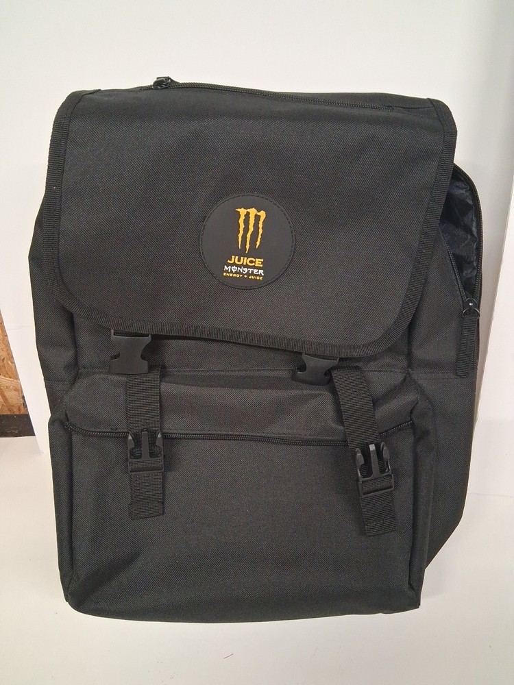 Monster Juice Back Pack Missing Zipper On Back Pocket