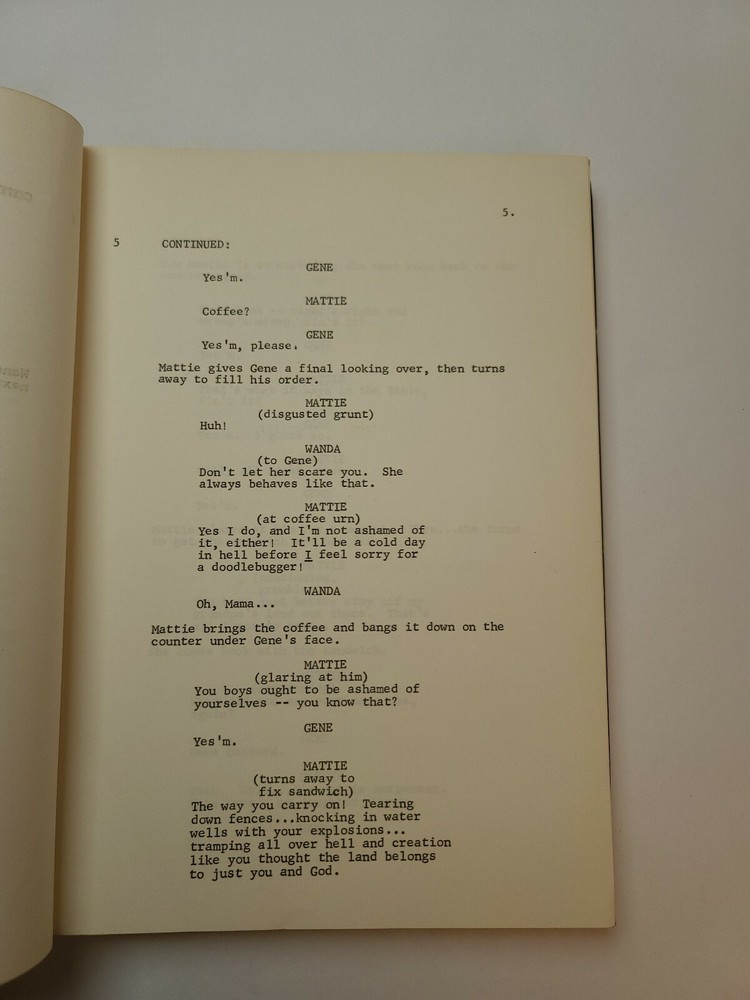 DOODLEBUG DAYS / Mark Saha 1970's Unproduced Screenplay Movie Script