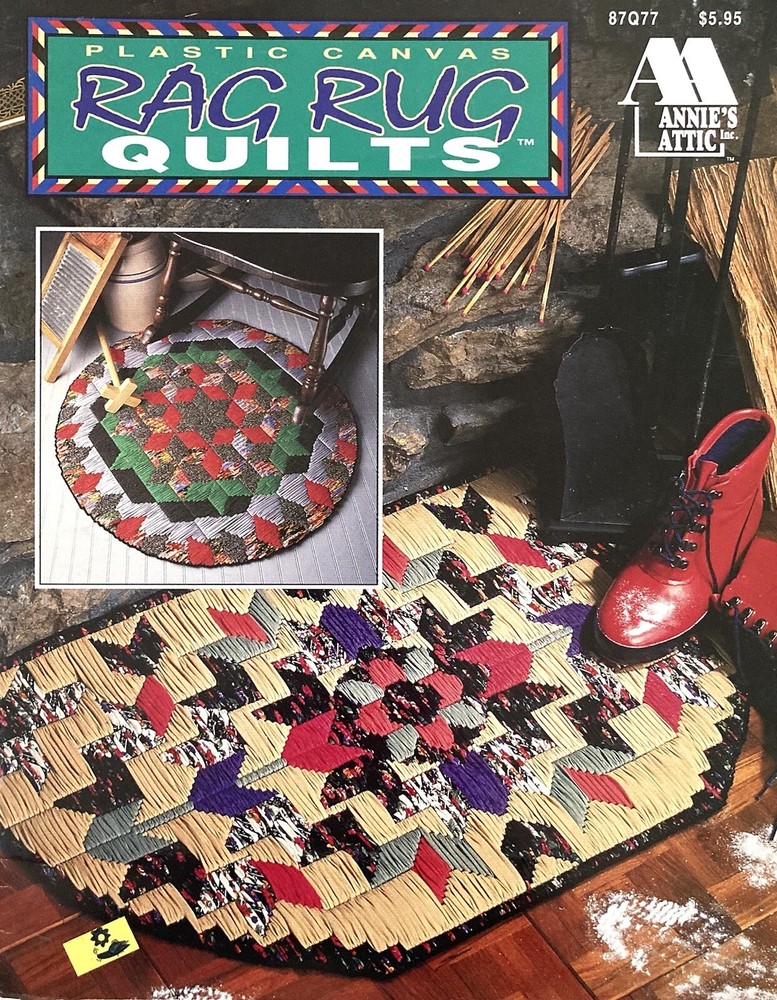 Plastic Canvas Rag Rug Quilts Pattern by Annie’s Attic 1994