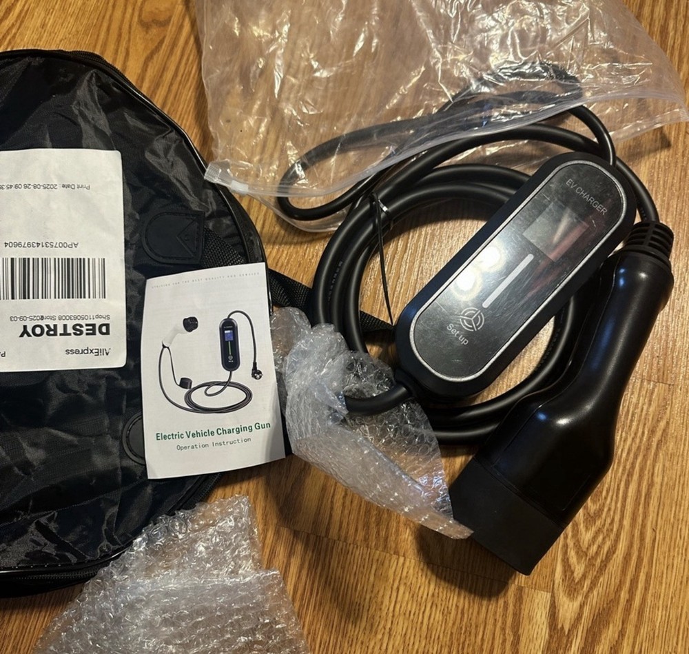 Black EV Charger