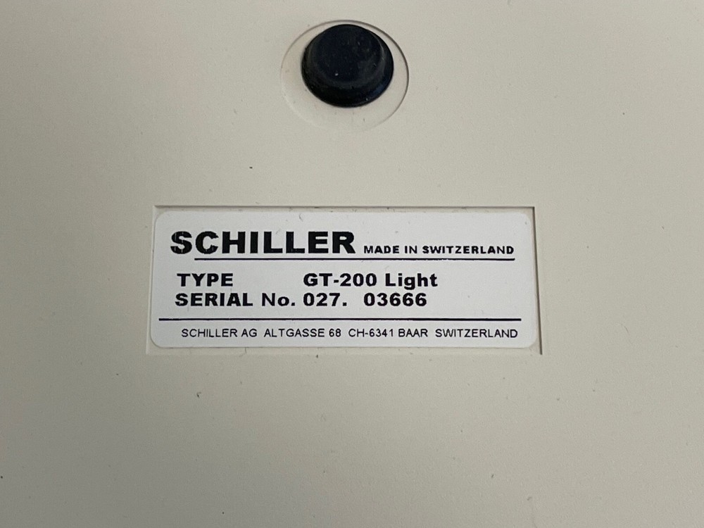 Schiller Cardiotech GT-200 Light Interpretative ECG EKG Machine
