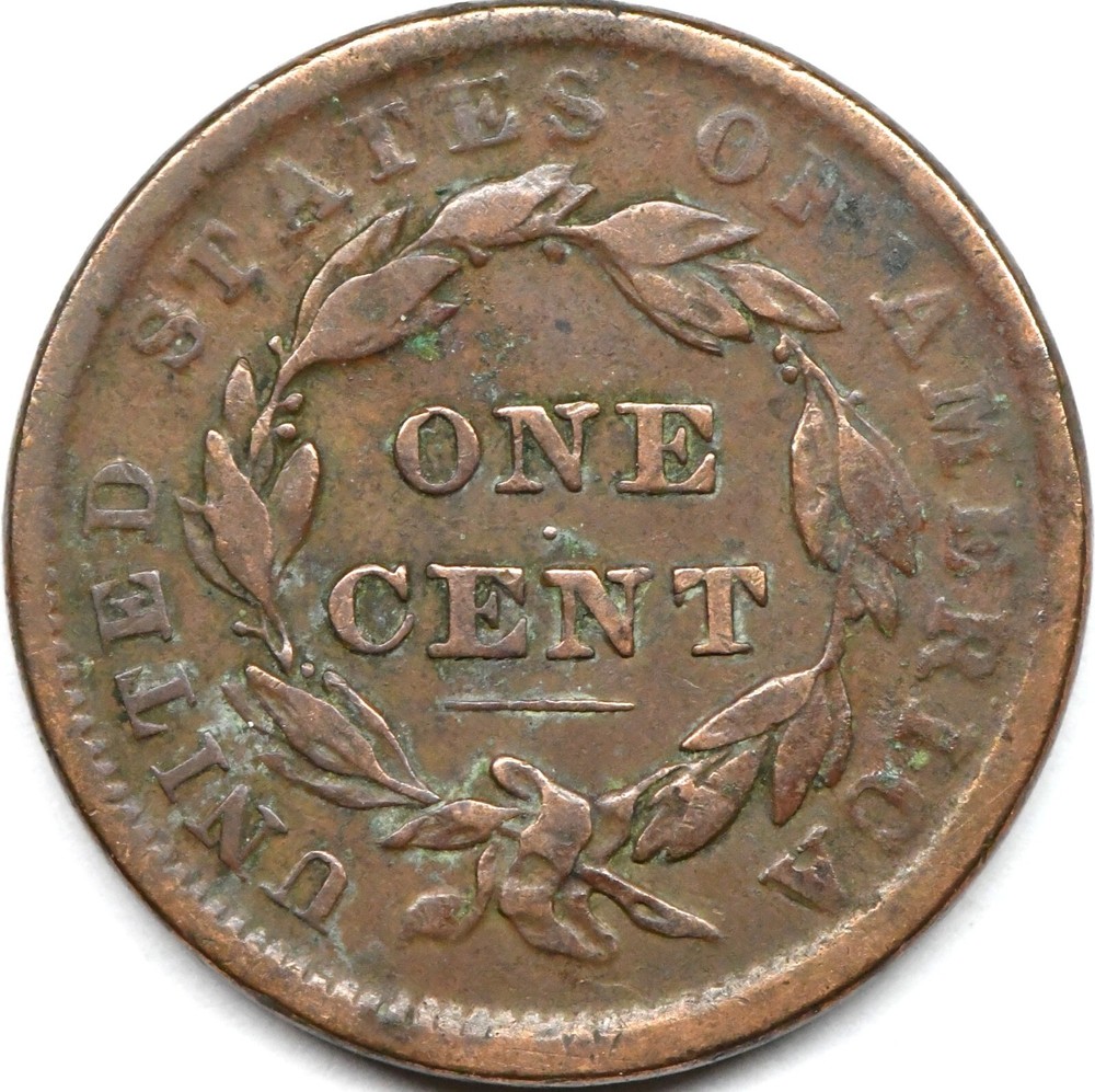 1839 large cent