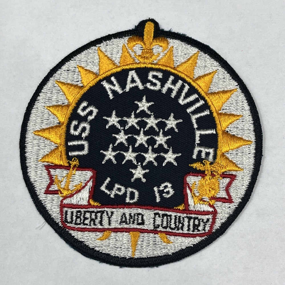 USN US Navy USS Nashville LPD-13 Patch