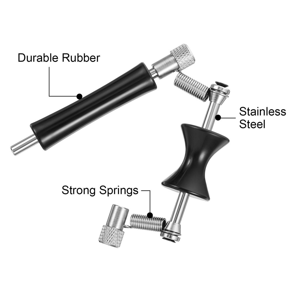 2 Pack Guitar Rolling Capo Sliding Adjustable Rubber and Stainless black