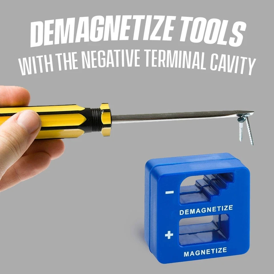 MAGNETIZER DEMAGNETIZER MAGNETIC TOOL FOR SCREWDRIVER TIPS SCREW BITS