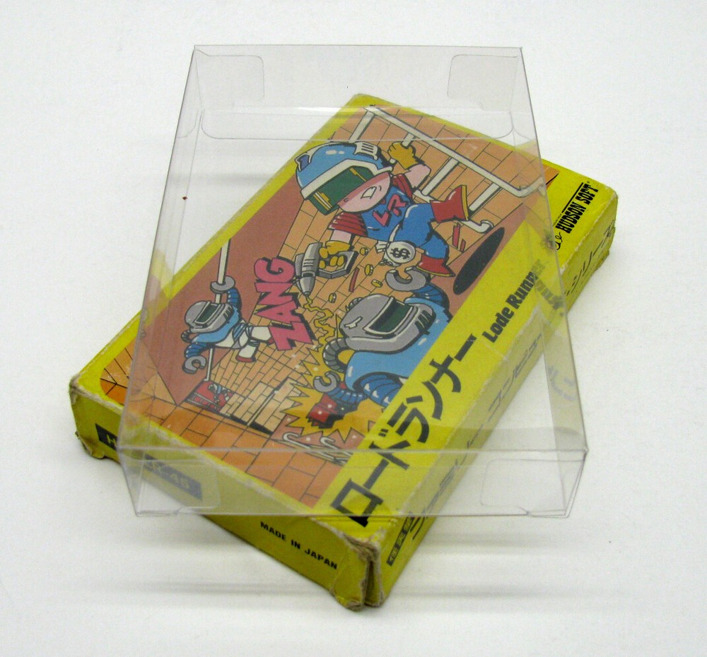 25X NINTENDO FAMICOM SMALL CIB GAME - CLEAR PLASTIC PROTECTIVE BOX - READ!