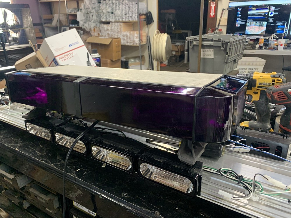 purple whelen edge mini bar