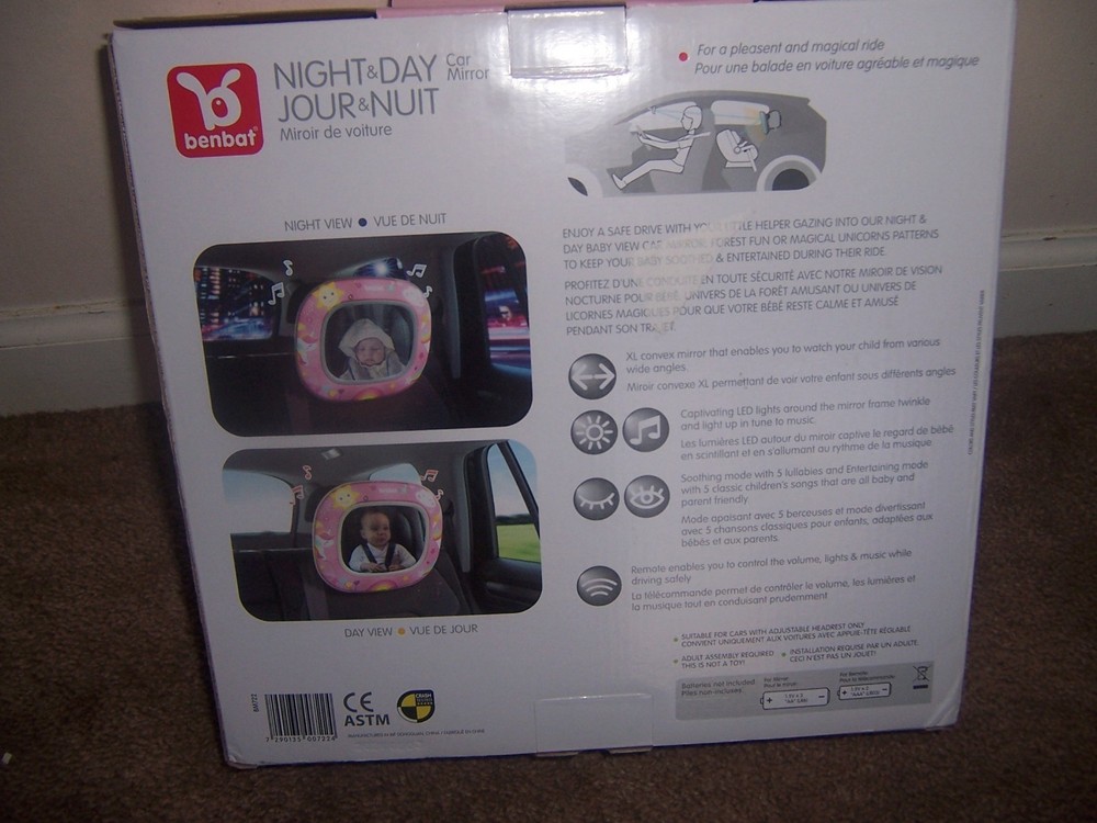 Benbat : Active Baby Car Mirror PInk
