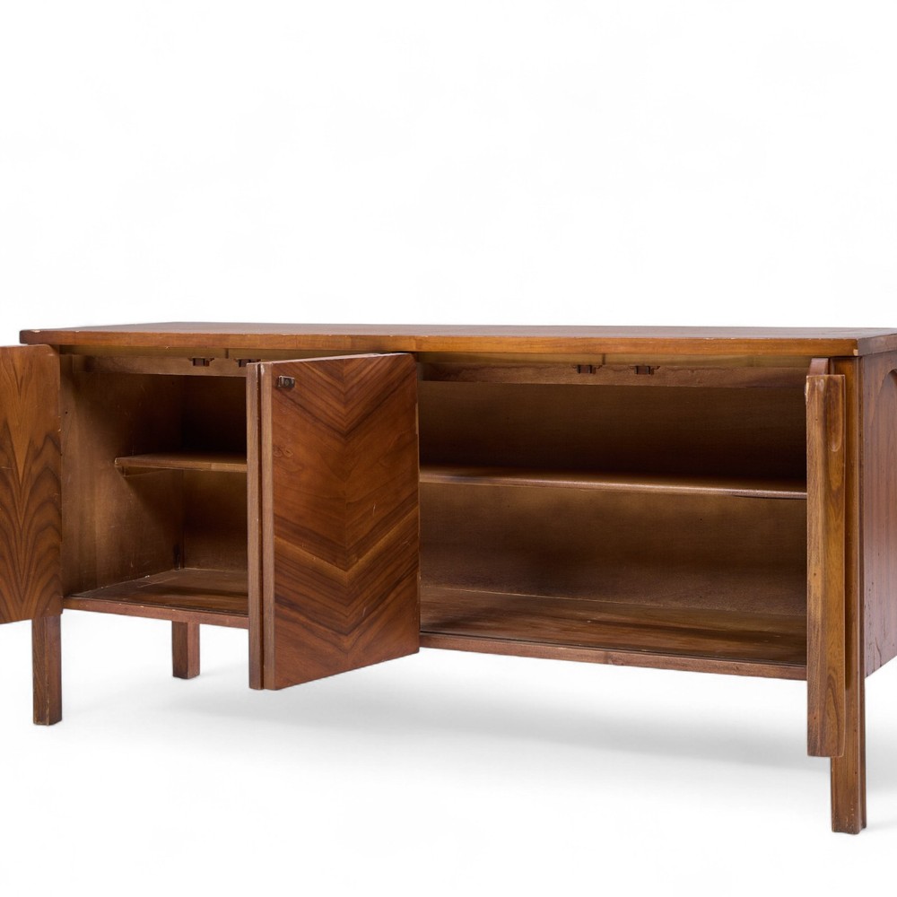 Kent Coffey Perspecta Mid Century Walnut Buffet Credenza