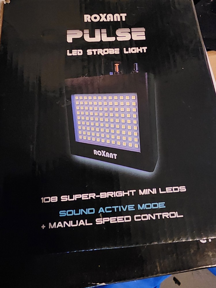 Roxant Pulse 108 LED Strobe Light Multicolor Sound Active Manual Control