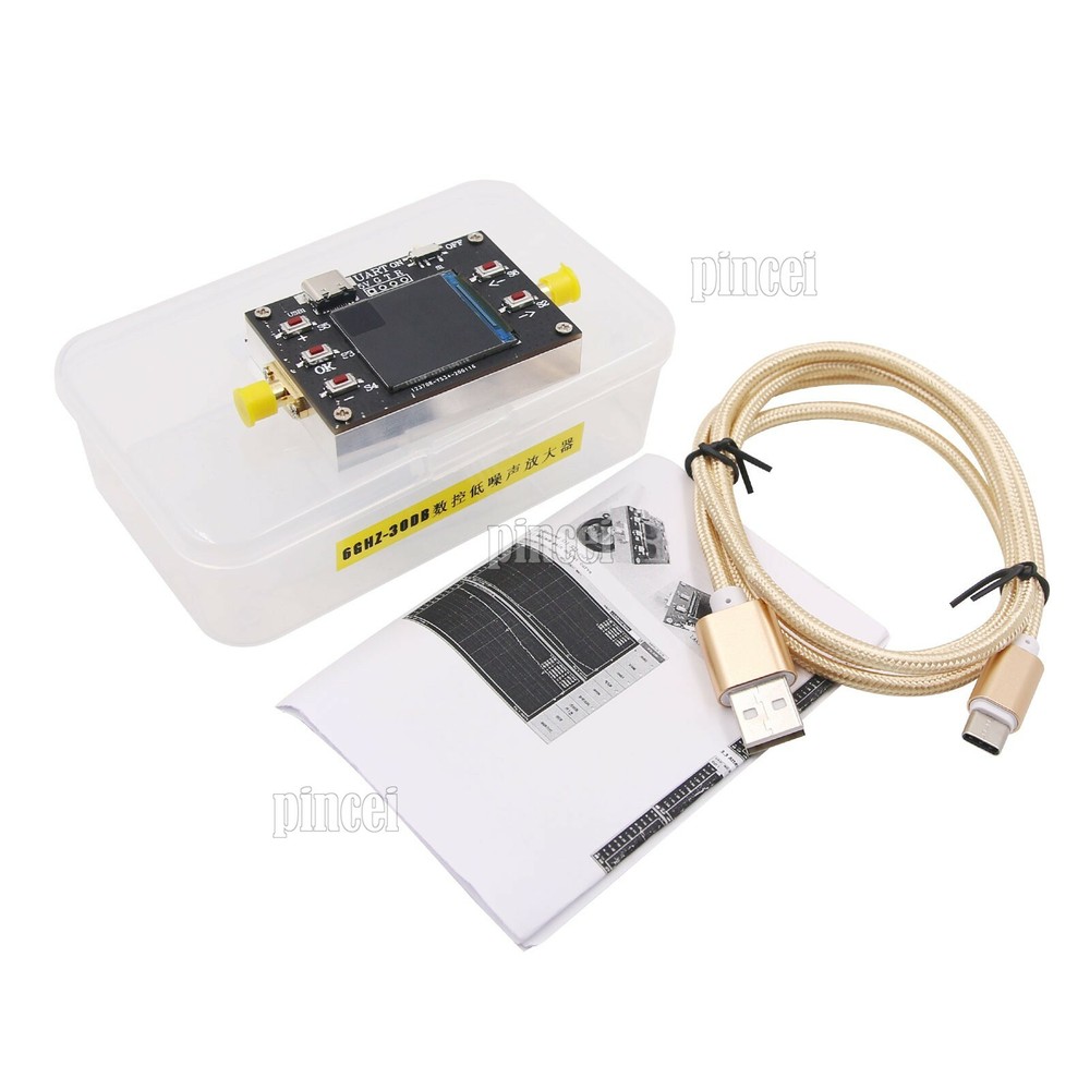 20MHz-6GHz Programmable Gain Amplifier 31.75DB Dynamic Range w/ Aluminum Shell