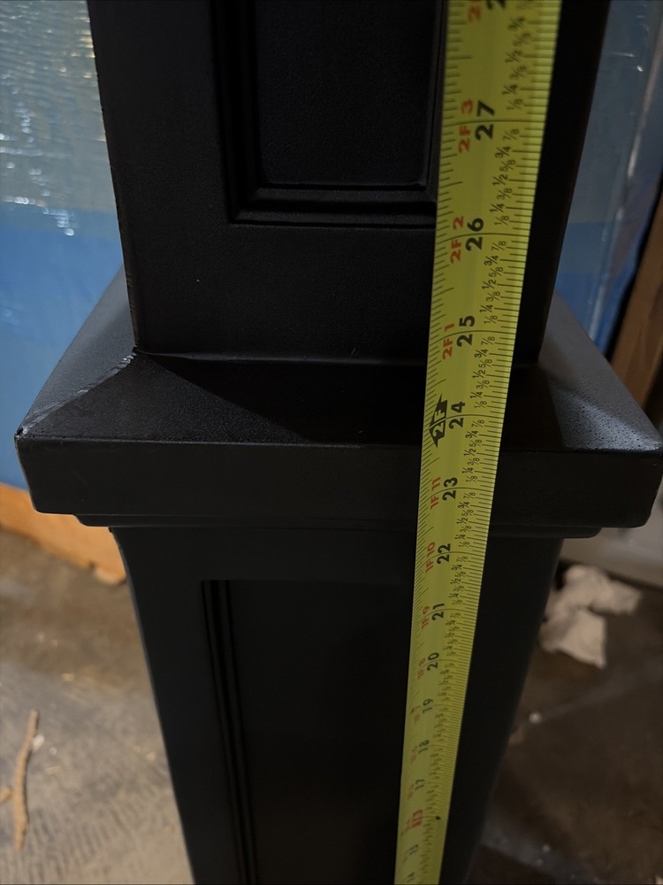 Mayne Signature Traditional Plastic Lamp Post without Mount in Black