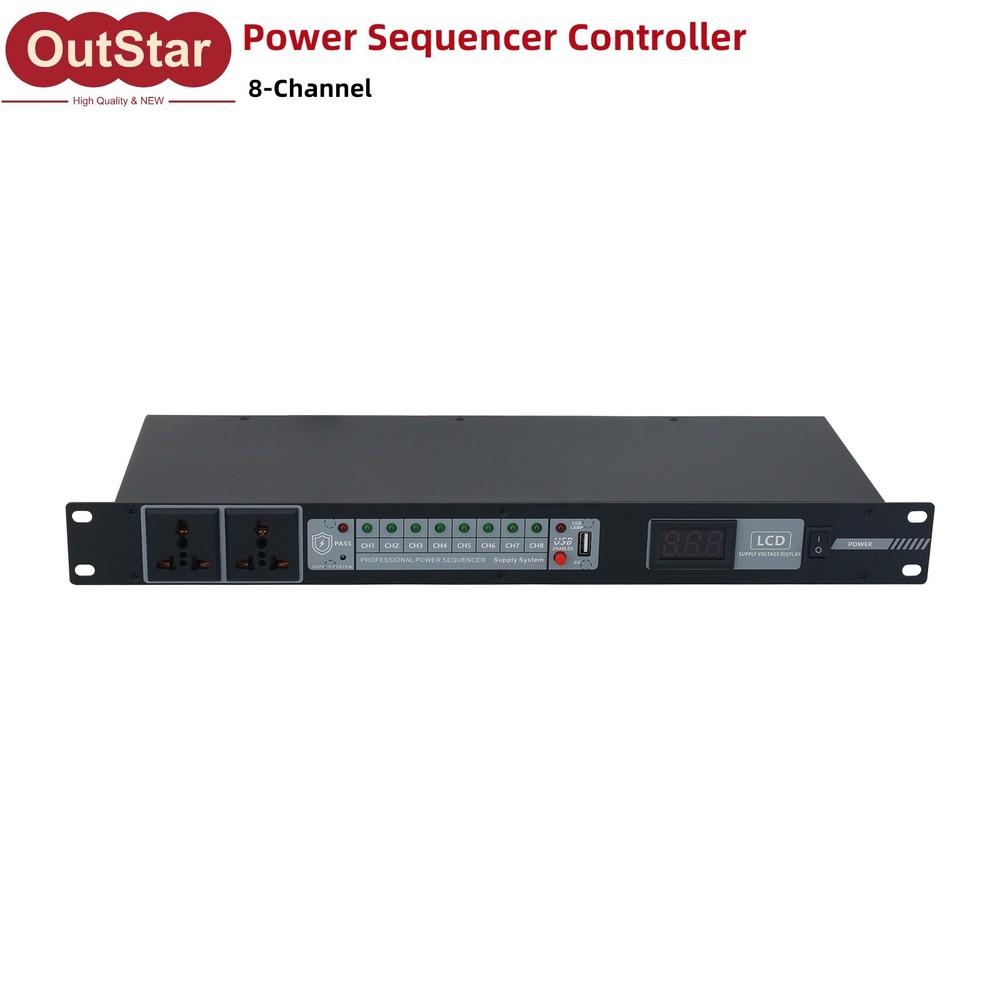 8-CH Power Sequencer Controller Sequence Stage Manager Support Voltage Display