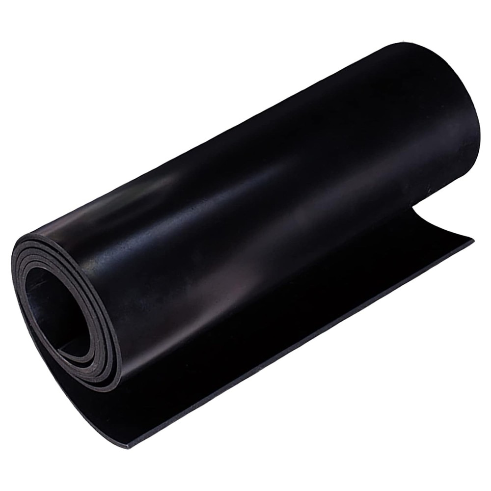 Neoprene Rubber Sheet 1/8" Thick X 16" Wide X 30" Long, Solid Rubber Sheets, Rol