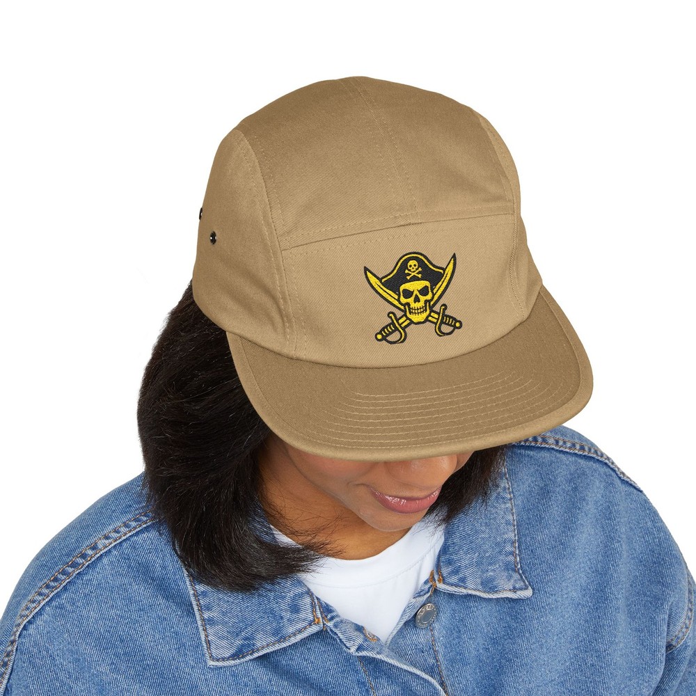 5 Panel Cap Embroidered Hat SnapBack Ball Cap Pirate Hat