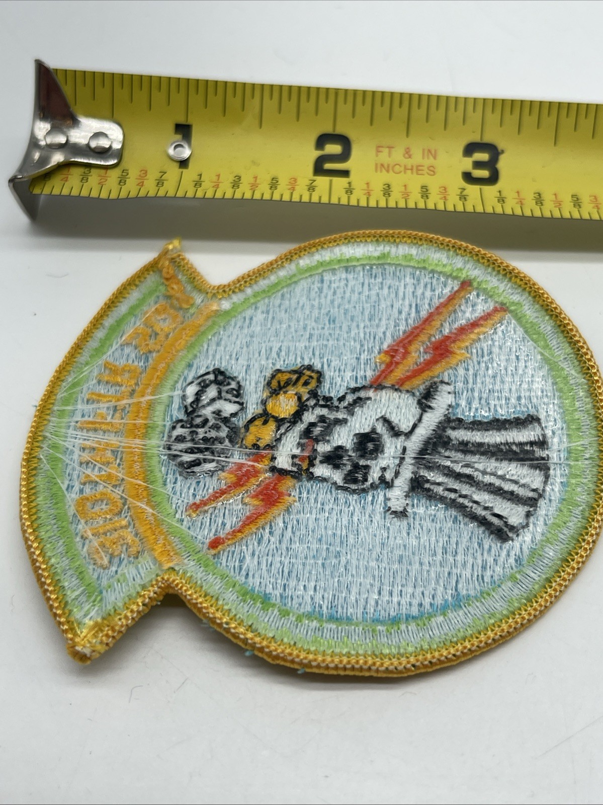 U.S. Military 310th Fighter Squadron Patch Insignia Skull Top Hat Full Color