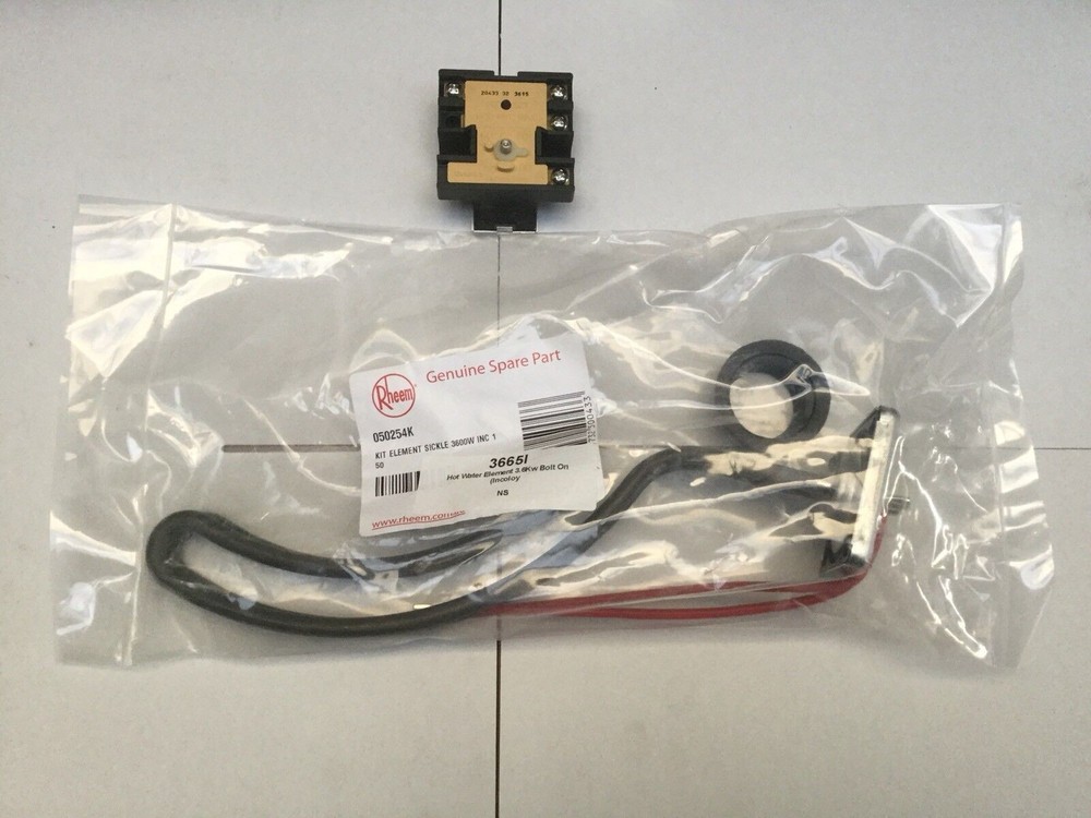 INCOLOY 2.4KW RHEEM DUX SAXON RINNAI APRICUS HOT WATER TANK ELEMENT+THERMOSTAT