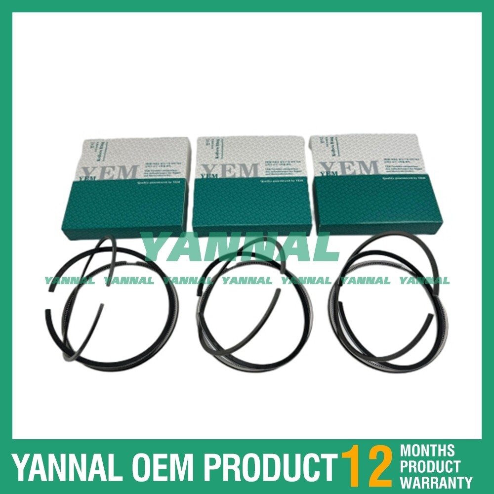 3X New 3KA1 Piston Rings Set STD For Isuzu diesel engines