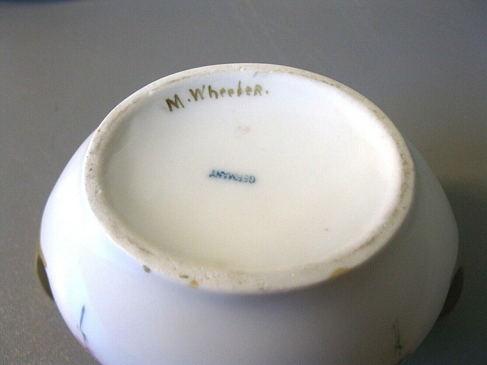 WHEELER BONE CHINA -- CREAMER & SUGAR BOWL