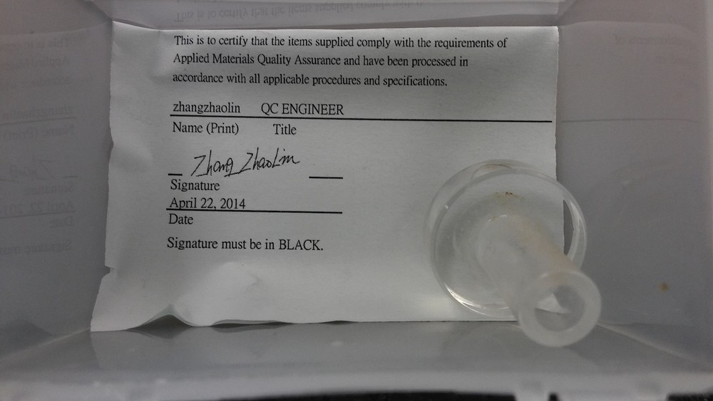 AMAT APPLIED MATERIALS 0200-35293 DSPP MEC Window Manometer