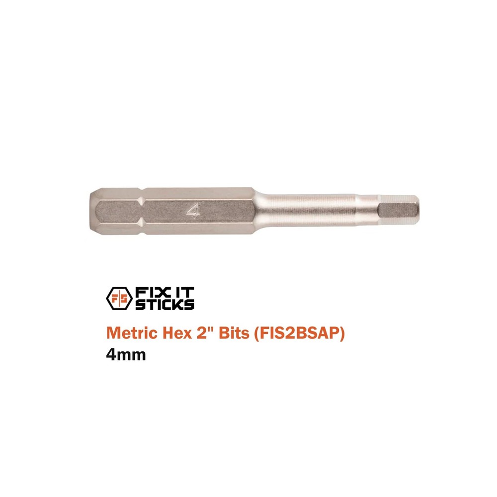 Fix It Sticks 2-Inch Bit Pack - 6Pcs, Multi-Purpose Durable Nickel Finished Guns