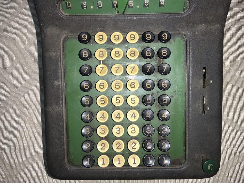 Vintage Allen Wales Adding Machine Tested - See Description