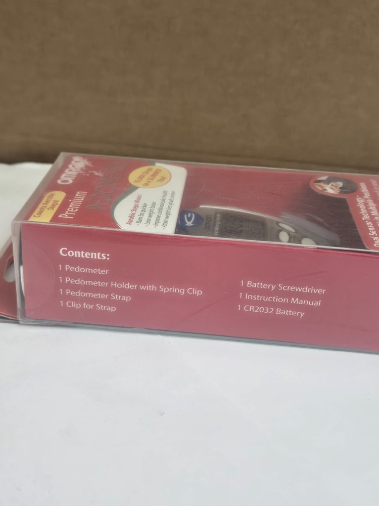 Omron Premium Pocket Pedometer Dual Sensor Tech SEALED 2004