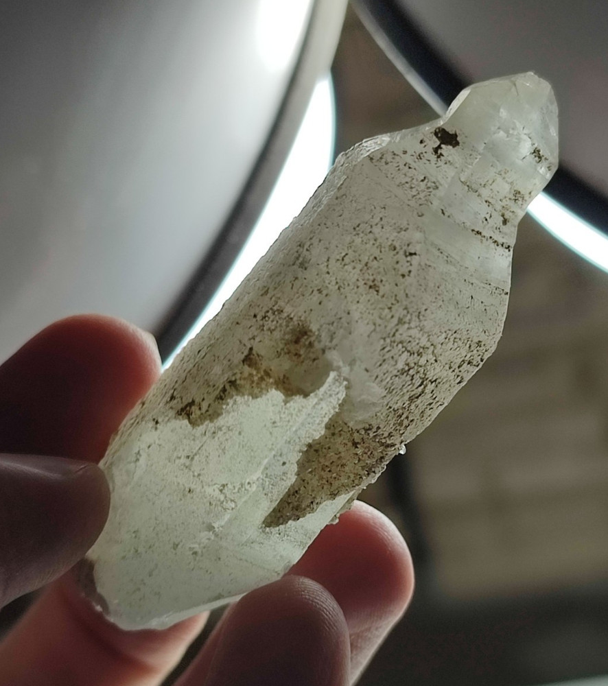 point Quartz Crystal With Good Luster & Nice Termination-Pak.