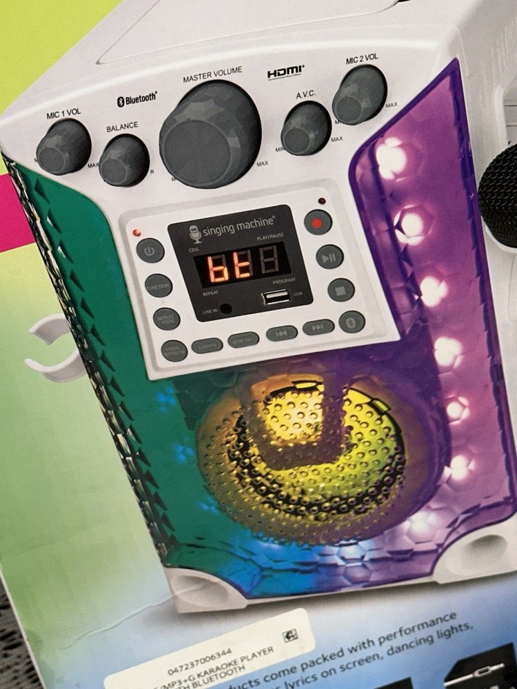 Singing Machine SML633 Bluetooth CD+G Karaoke System